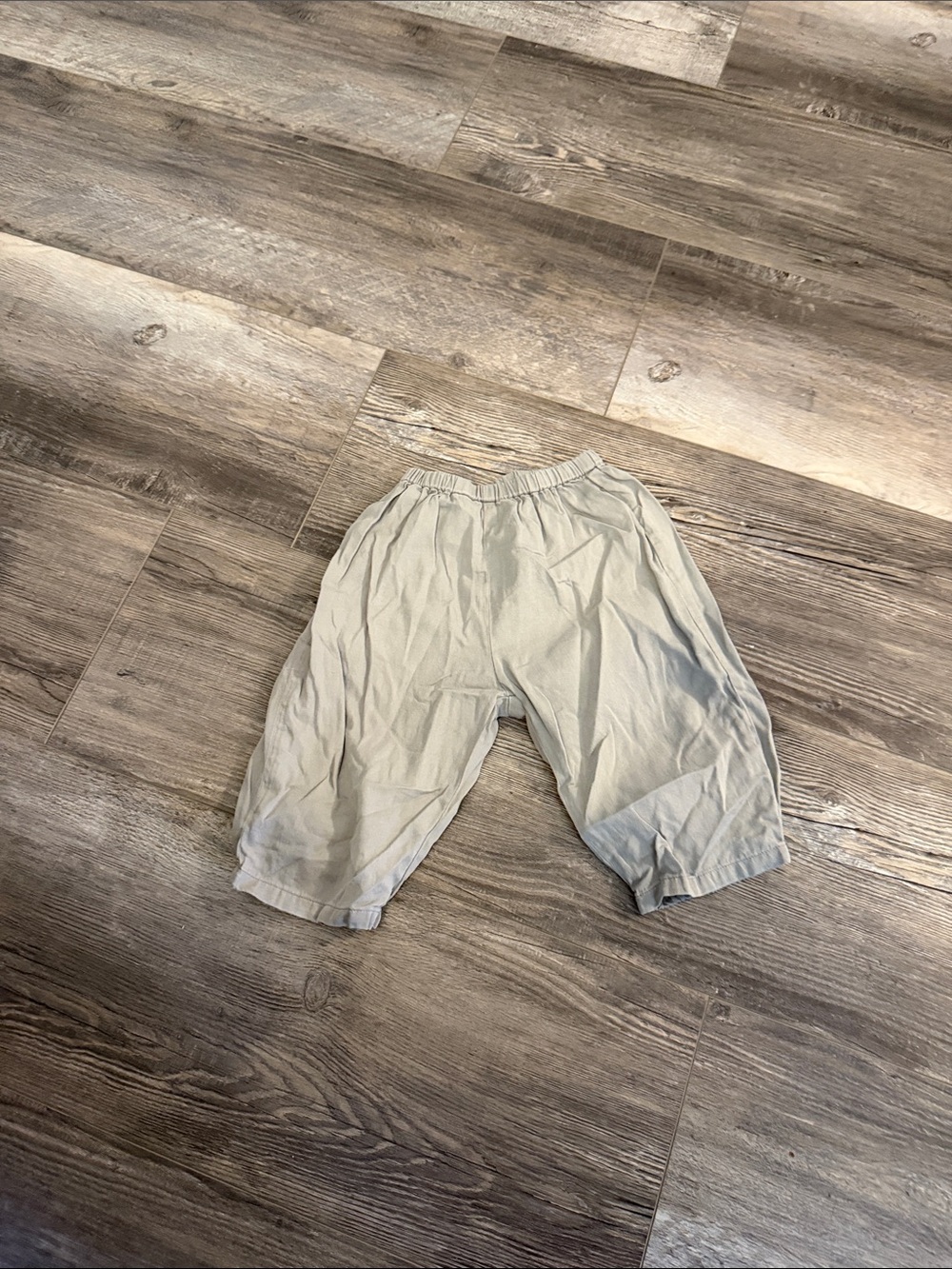 Kids Elastic-Waist Casual Pants in Light Stone